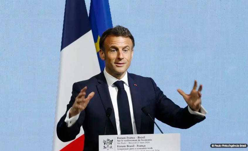 Macron destaca laços Brasil-França em Fórum Econômico