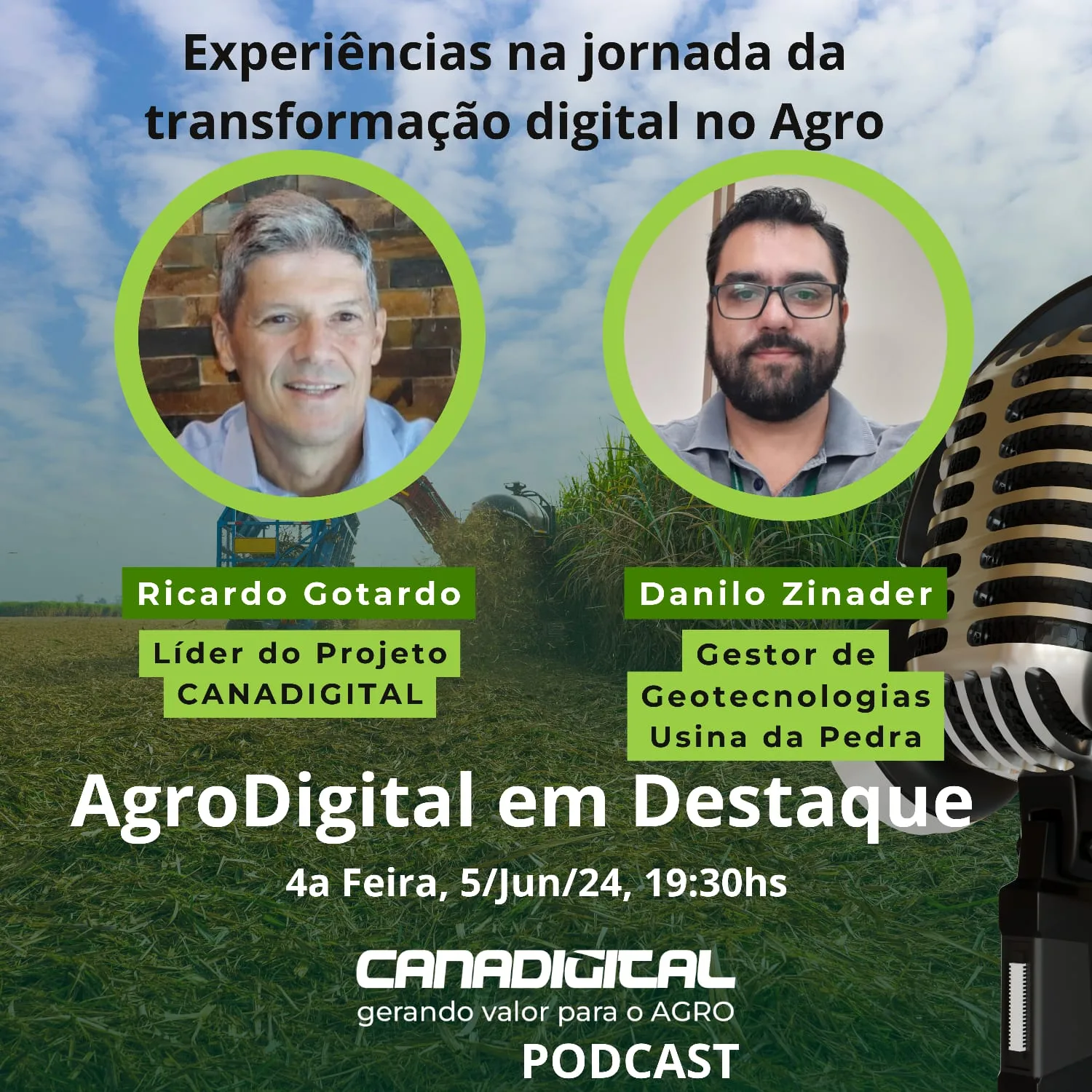 Podcast CanaDigital estreia com gestor da Usina da Pedra
