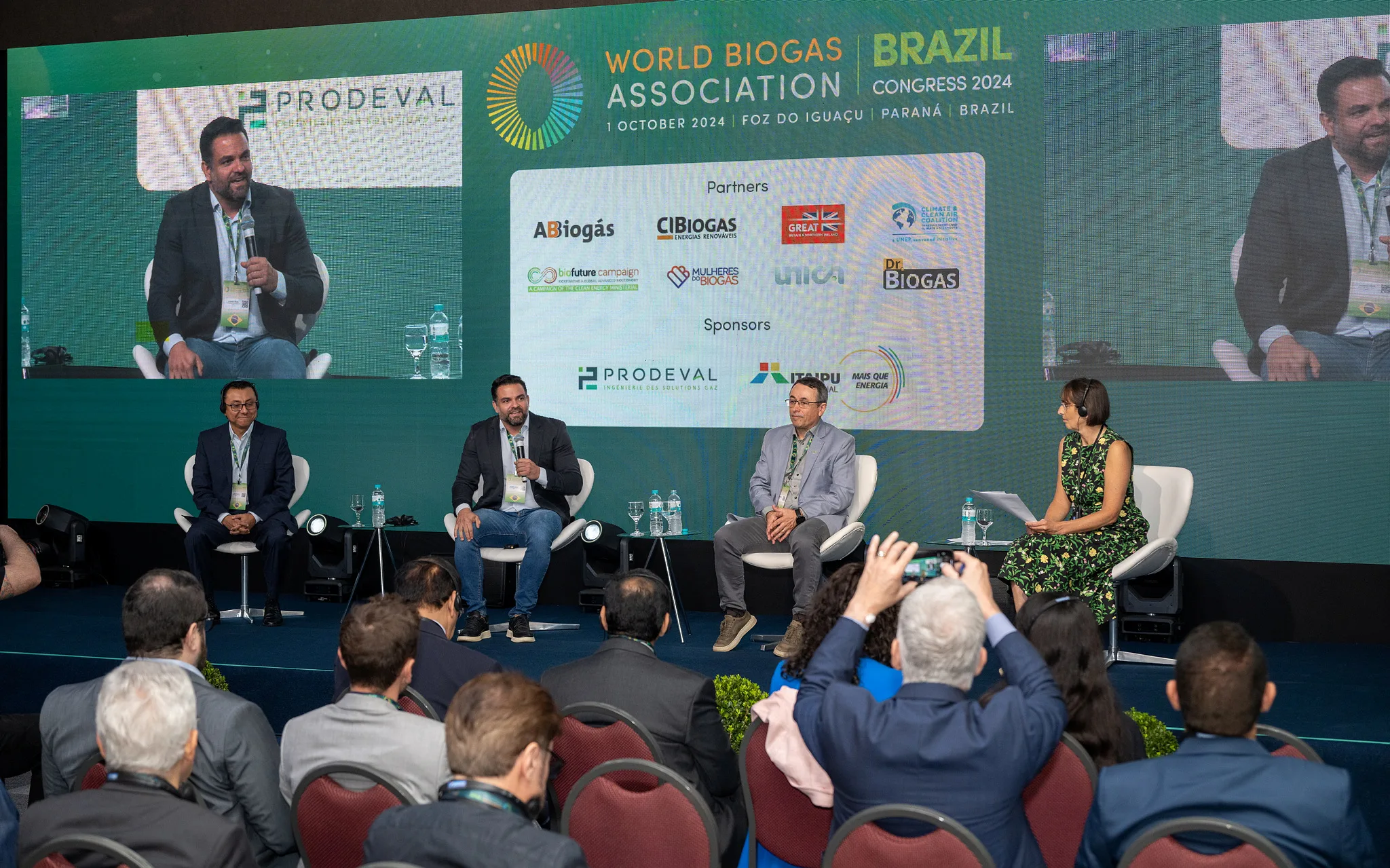 Abertura do World Biogas Association Brazil, realizado na cidade de Foz do Iguaçu - PR (Divulgação  Itaipu Binacional/ William Brisida)