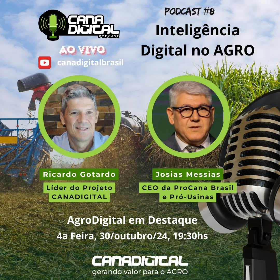 CEO da ProCana participa de evento ao vivo "Inteligência Digital no Agro"