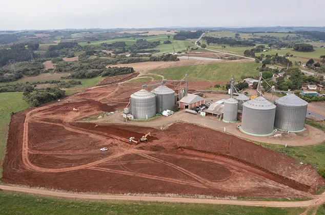 Avançam as obras da primeira usina de etanol de Santa Catarina