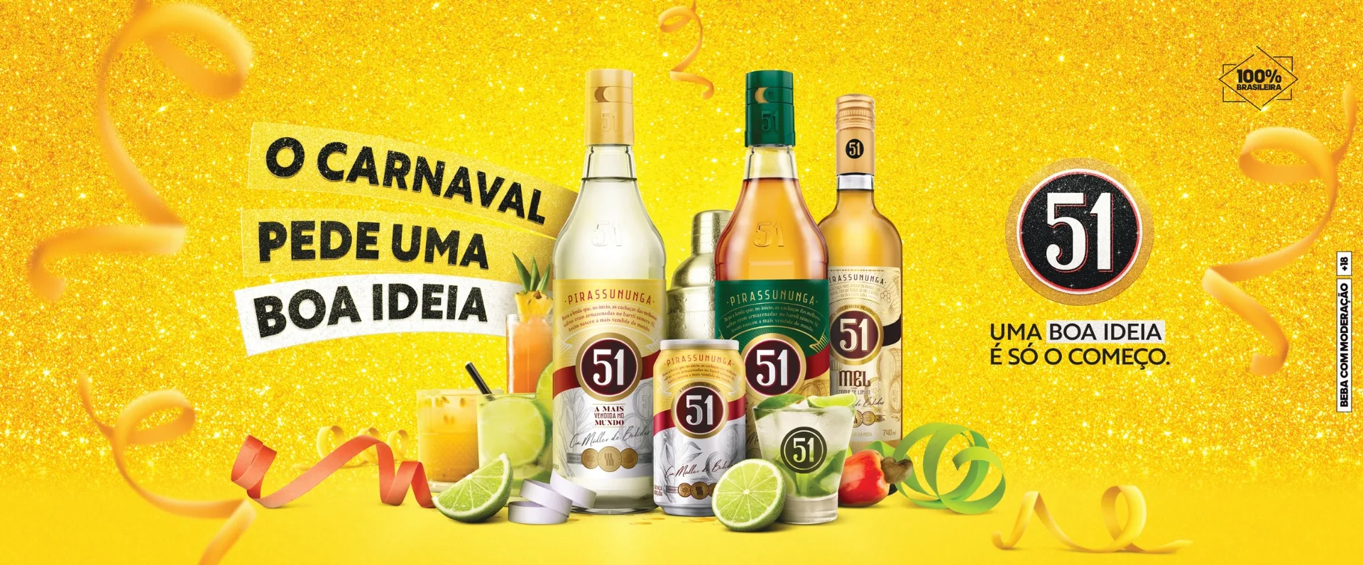 Cachaça 51 e 51 Ice animam o Carnaval  com ações de marketing durante a festa mais popular do Brasil