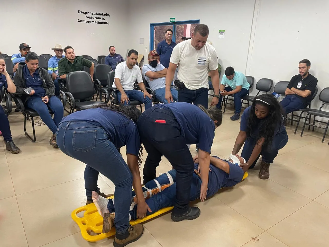 Usina CRV em Capinópolis realiza capacitação em atendimento pré-hospitalar