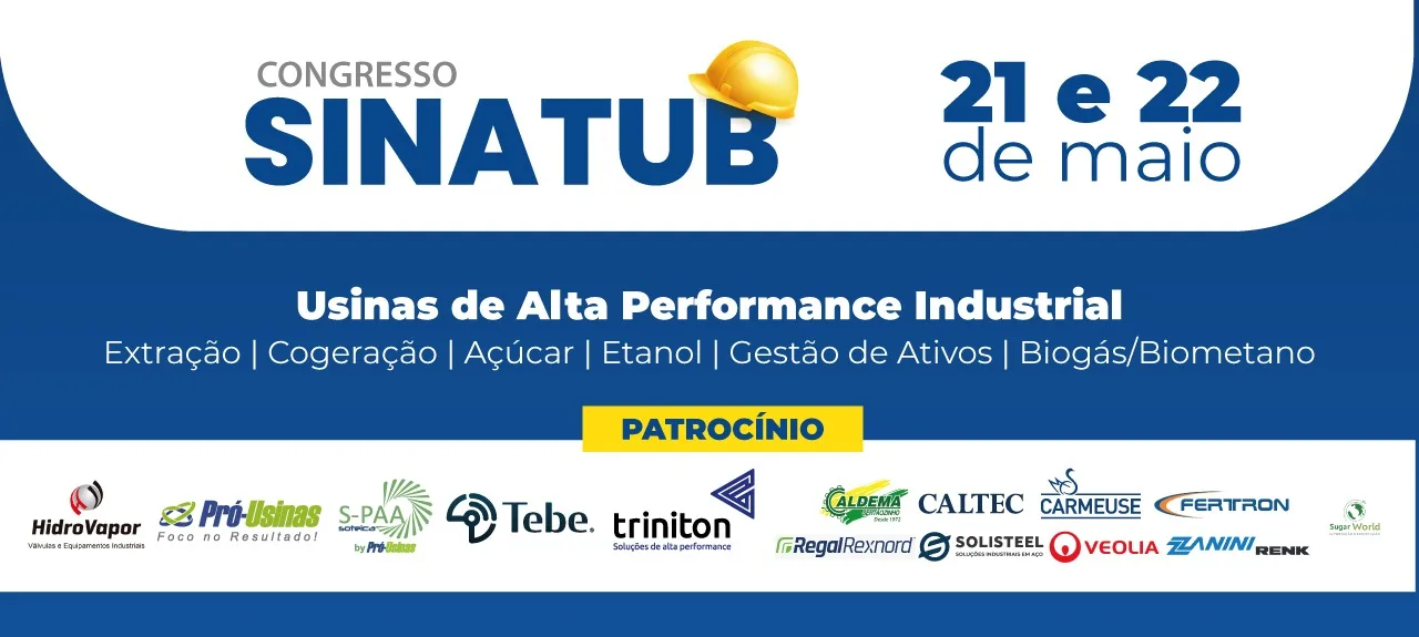 A virada da sua usina começa no SINATUB 2025 A virada da sua usina começa no SINATUB 2025