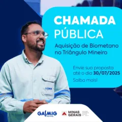 Gasmig abre chamada pública para aquisição de biometano no Triângulo Mineiro