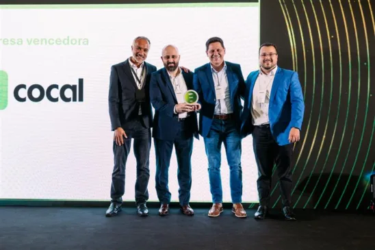 Executivos da Cocal no premio Empresas com Melhor Gestão (Foto: Divulgação)