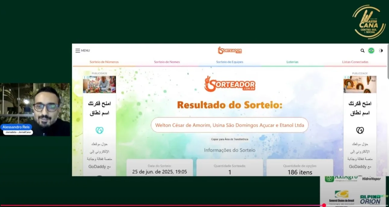 Hoje tem o penúltimo sorteio da Pesquisa MasterCana 2025 Hoje tem o penúltimo sorteio da Pesquisa MasterCana 2025