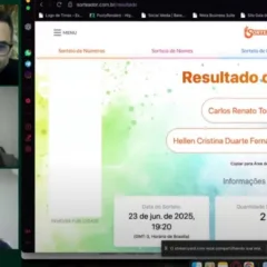 Transmissão online do primeiro sorteio da Pesquisa MasterCana Centro-Sul & Social 2025