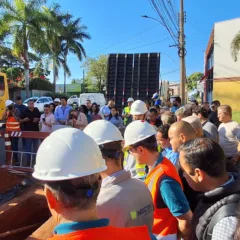 Ponto inicial da obra na rua Cyro Bueno, área urbana de Presidente Prudente (SP) (Divulgação)