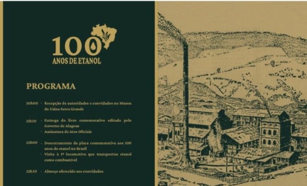 Solenidade na Usina Serra Grande celebra 100 anos do etanol no Brasil