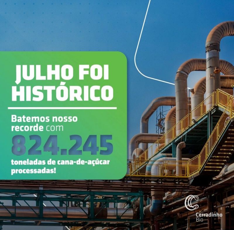 Cerradinho BIO registra moagem recorde