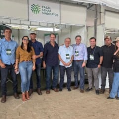 Representantes de entidades canavieiras na abertura do 2ª Alagoas Cana Show (Divulgação)