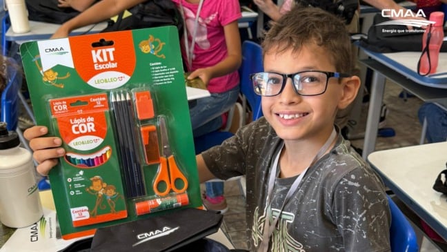 CMAA apoia Programa Patrulheiro Mirim e entrega kits escolares em Ituiutaba
