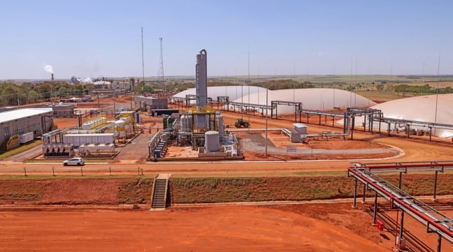 26 de setembro de 2025: Planta de biogas da Usina Cocal., em Paraguaçu Paulista/SP. Foto: Rodrigo Paiva/Cocal
