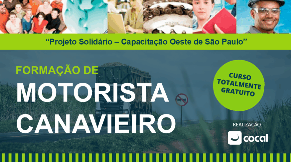Cocal promove formação gratuita de motorista canavieiro