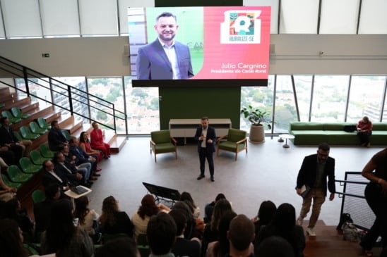 Presidente do Canal Rural, Julio Cargnino, apresentou novidades ao mercado publicitário em SP (Foto: Divulgação)