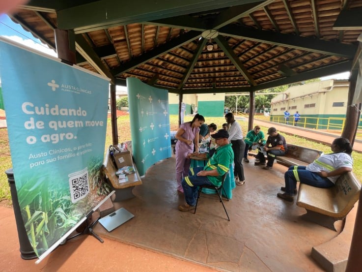 Mais de 700 colaboradores atendidos em ação de saúde na Usina Cerradão