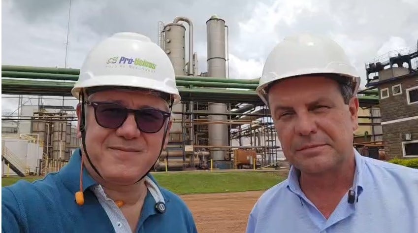 Josias Messias e Cássio Iplinski, diretor executivo da Usina Rio Verde